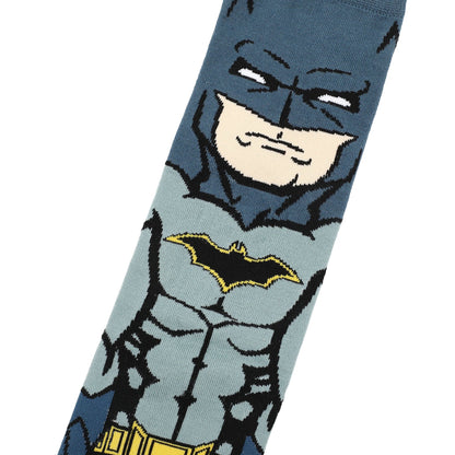 Chaussettes Batman grises avec cape intégrée