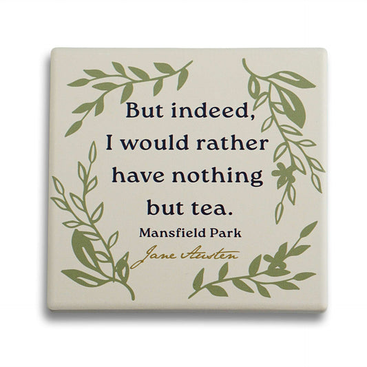 Jane Austen Ceramic Coaster - Mansfield Park