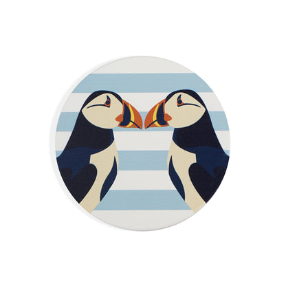 RSPB Coaster - Puffin Kiss