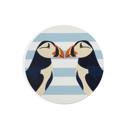 RSPB Coaster - Puffin Kiss