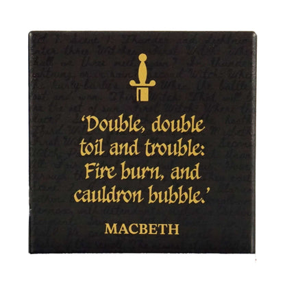 Sous-verre en céramique Shakespeare - simple Macbeth