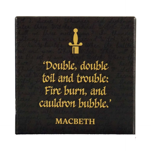 Shakespeare Ceramic Coaster - single Macbeth