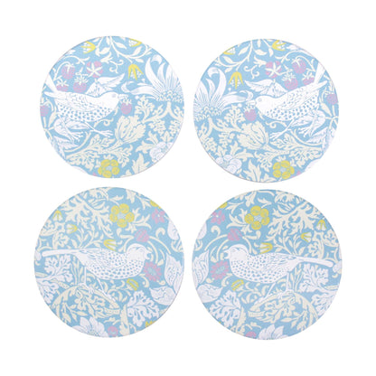 Lot de 4 sous-verres en céramique William Morris - Strawberry