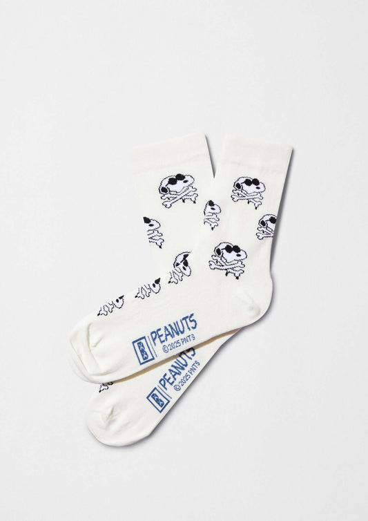 BeSnoopy Skull Socken Off-White
