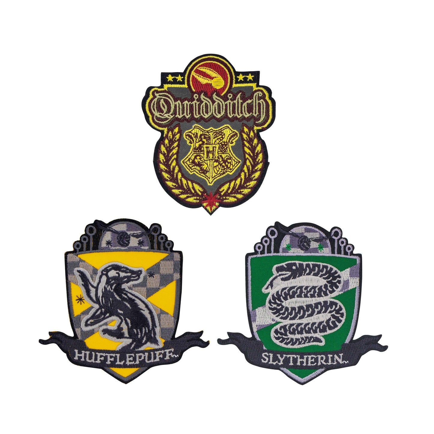 Set de 3 Écussons Deluxe Quidditch Poudlard