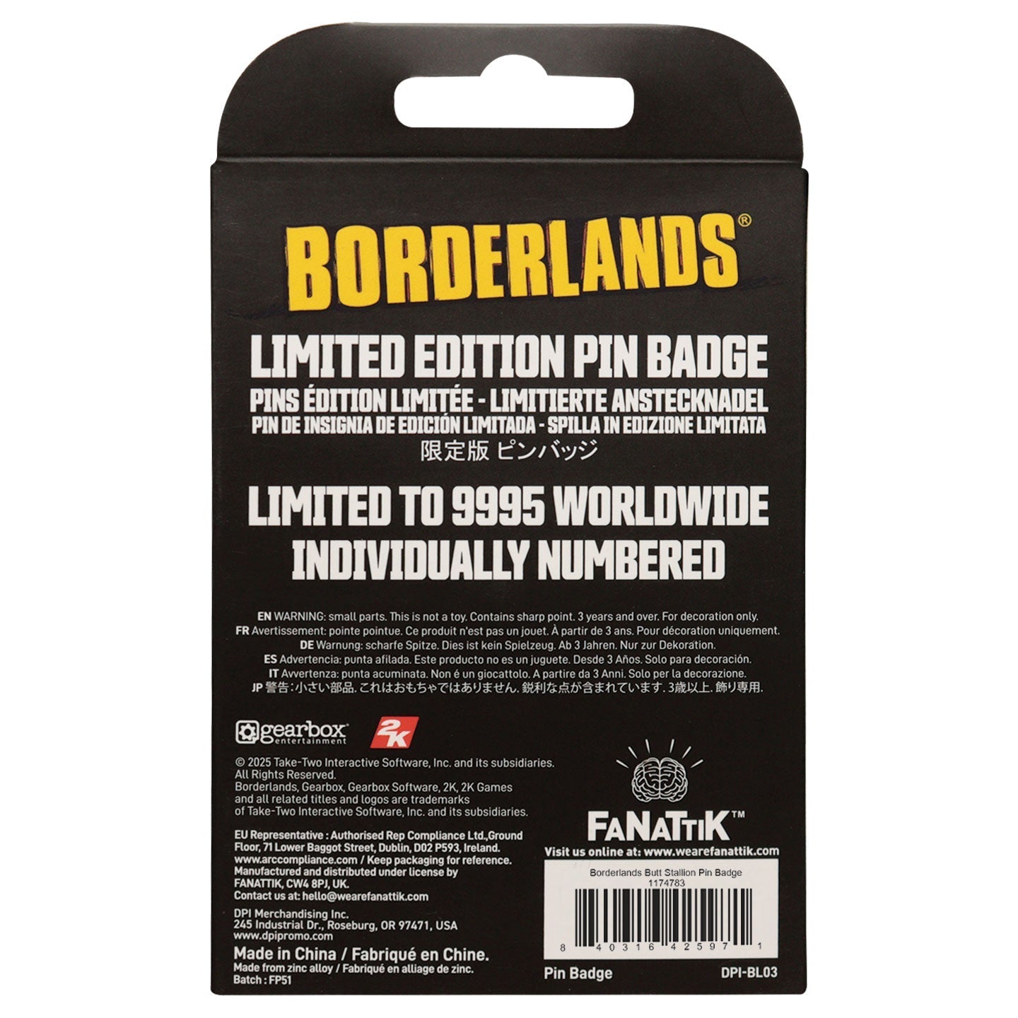 Pin's Borderlands - Butt Stallion