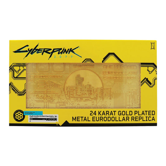 Réplique collector Cyberpunk 2077 - 24k Gold Plated Metal Eurodollar