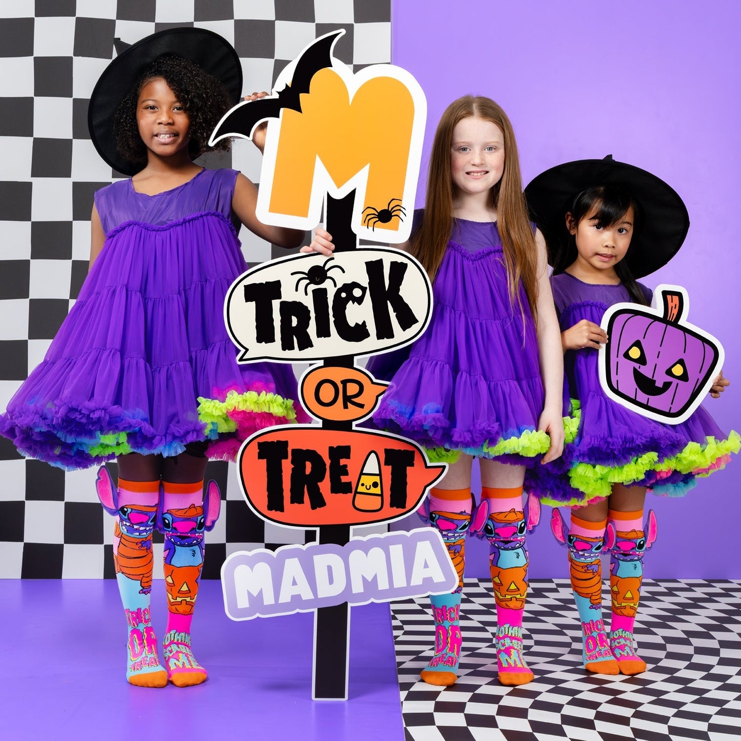 STITCH NEON HALLOWEEN-SOCKEN