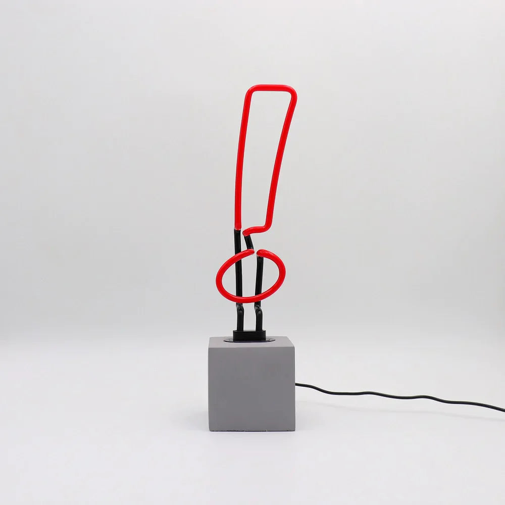 Ausrufezeichen Neonlampe