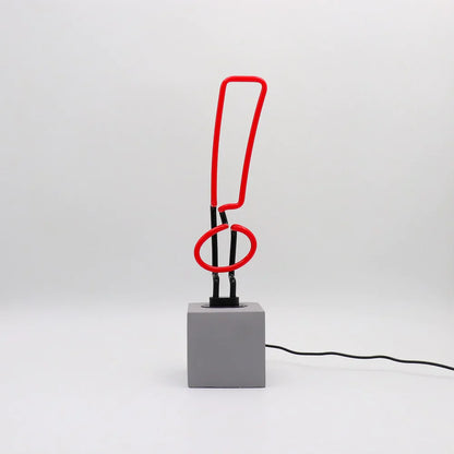 Ausrufezeichen Neonlampe