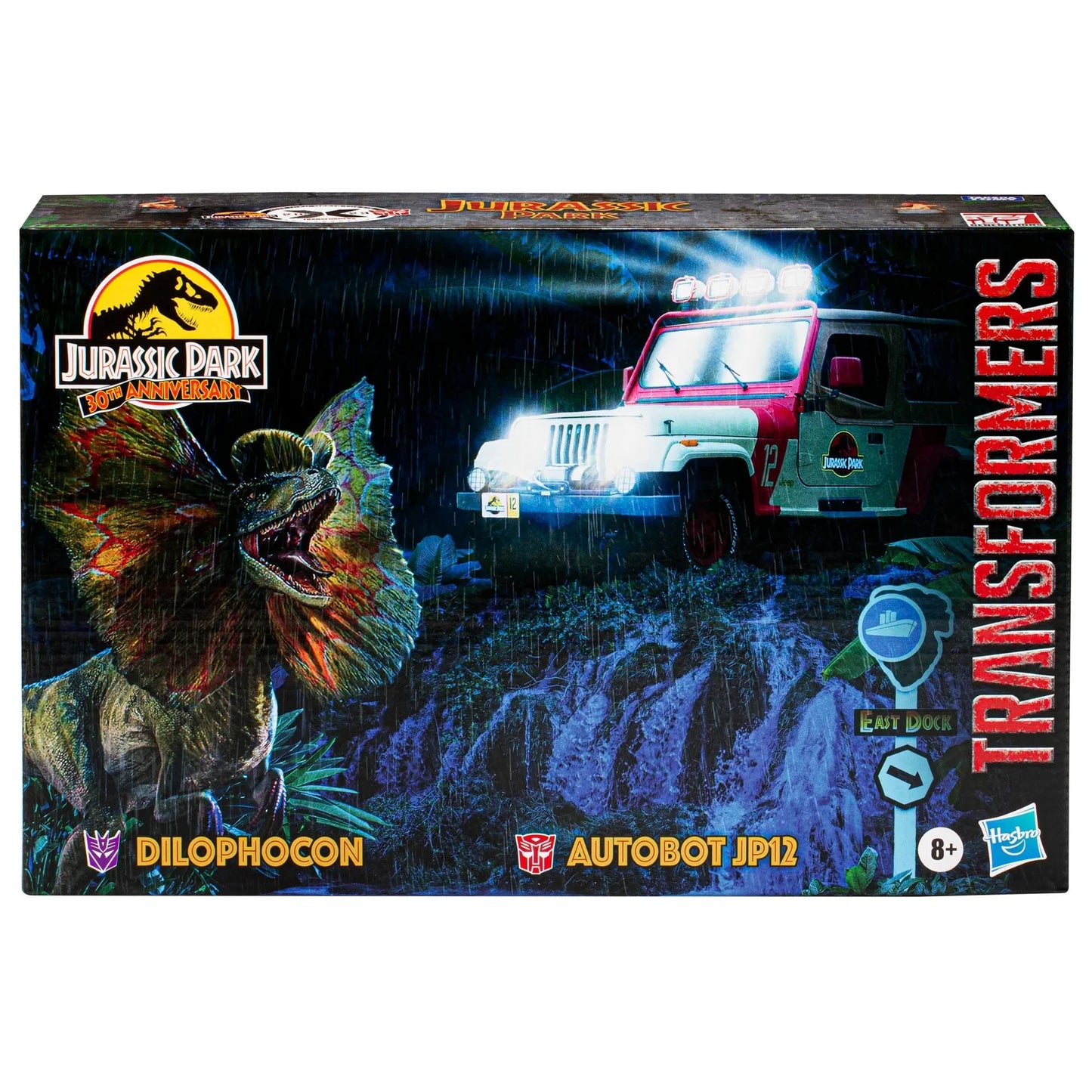 Transformers Collaborative Jurassic Park x Transformers Dilophocon und Autobot JP12