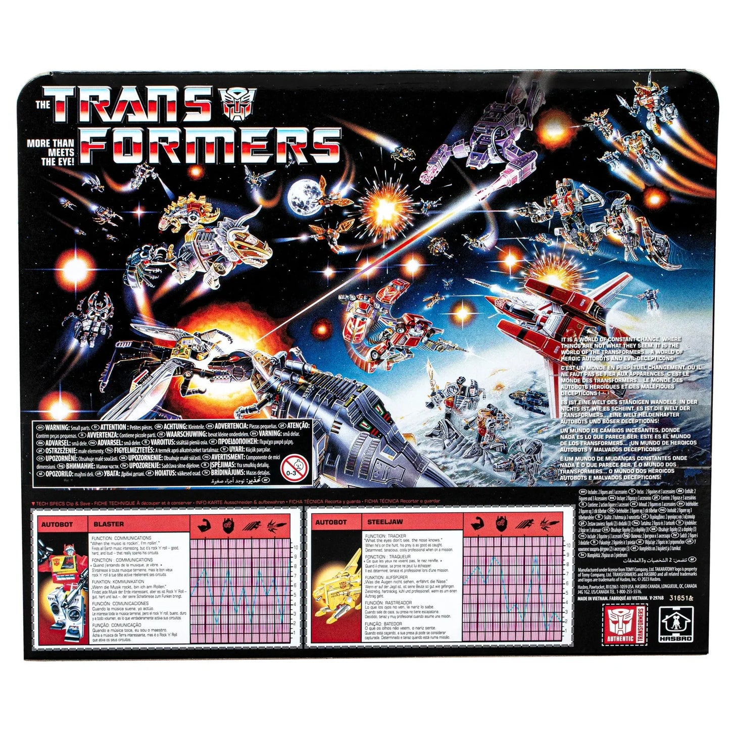 Autobot Blaster und Steeljaw - Retro -Transformers 40. Geburtstag