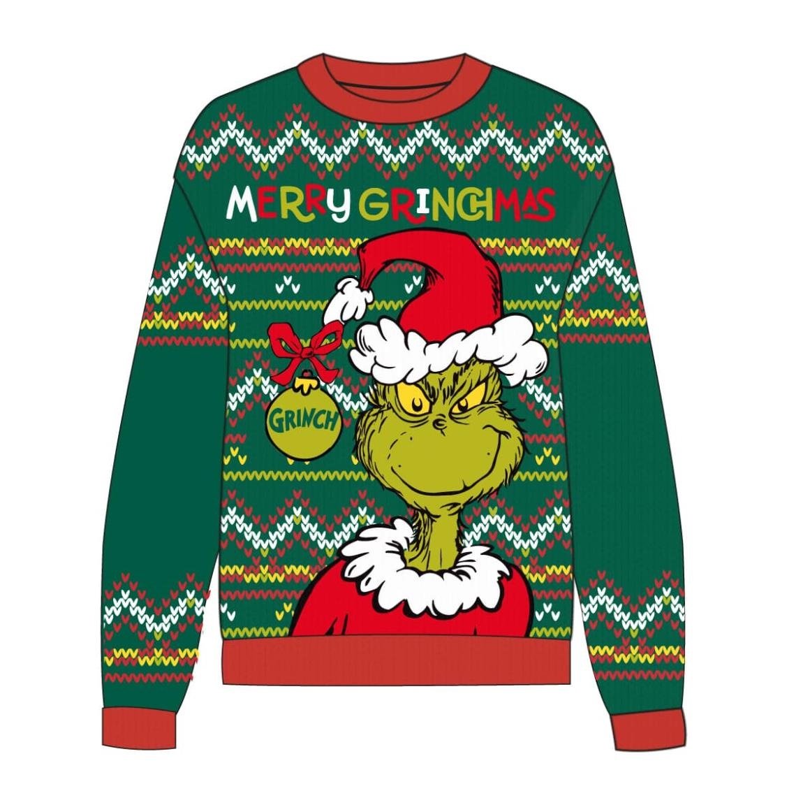 GRINCH-MAS Merry Pull de Noël (L)