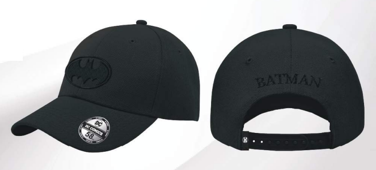 BATMAN Logo Noir Casquette de Baseball "Honey Comb"