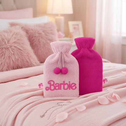 Barbie Plüsch &amp; bestickte Wärmflasche – Logo