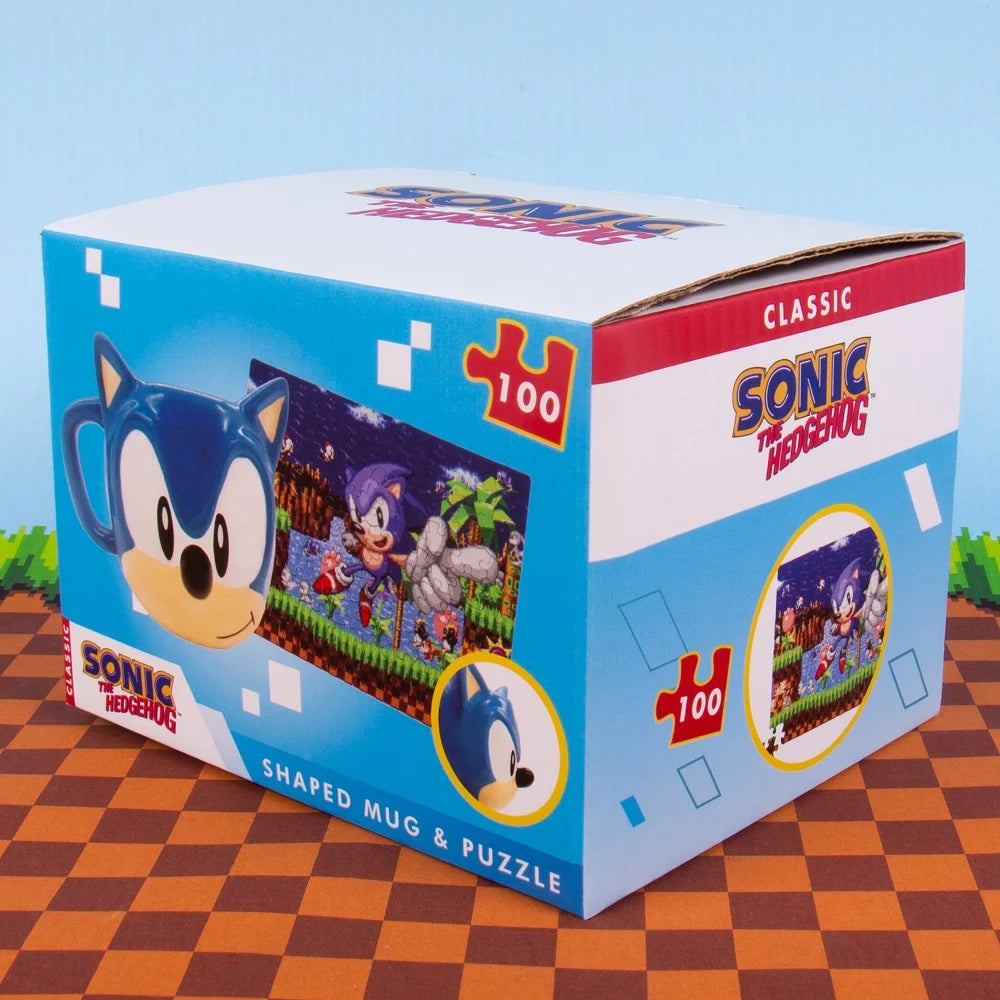 Sonic-Geschenkbox – 3D-Tasse und Puzzle