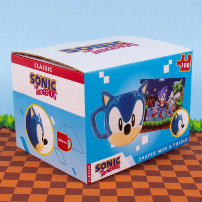 Sonic-Geschenkbox – 3D-Tasse und Puzzle