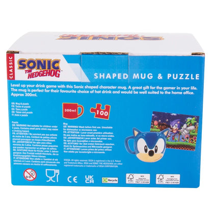 Sonic-Geschenkbox – 3D-Tasse und Puzzle