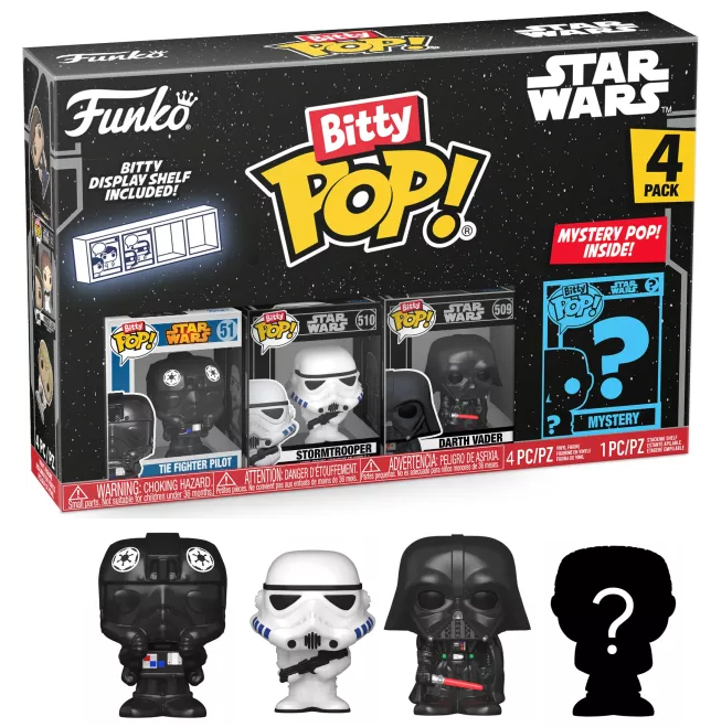 STAR WARS Bitty Pop 4 Pack 2.5cm Dark Vador