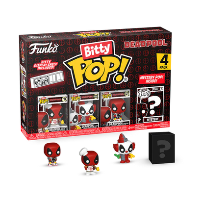 DEADPOOL Bitty Pop 4 Pack 2.5cm BBQ Master