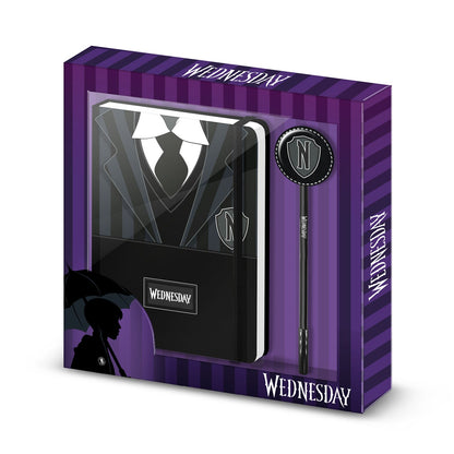 Coffret Journal + Stylo Wednesday « Uniform »