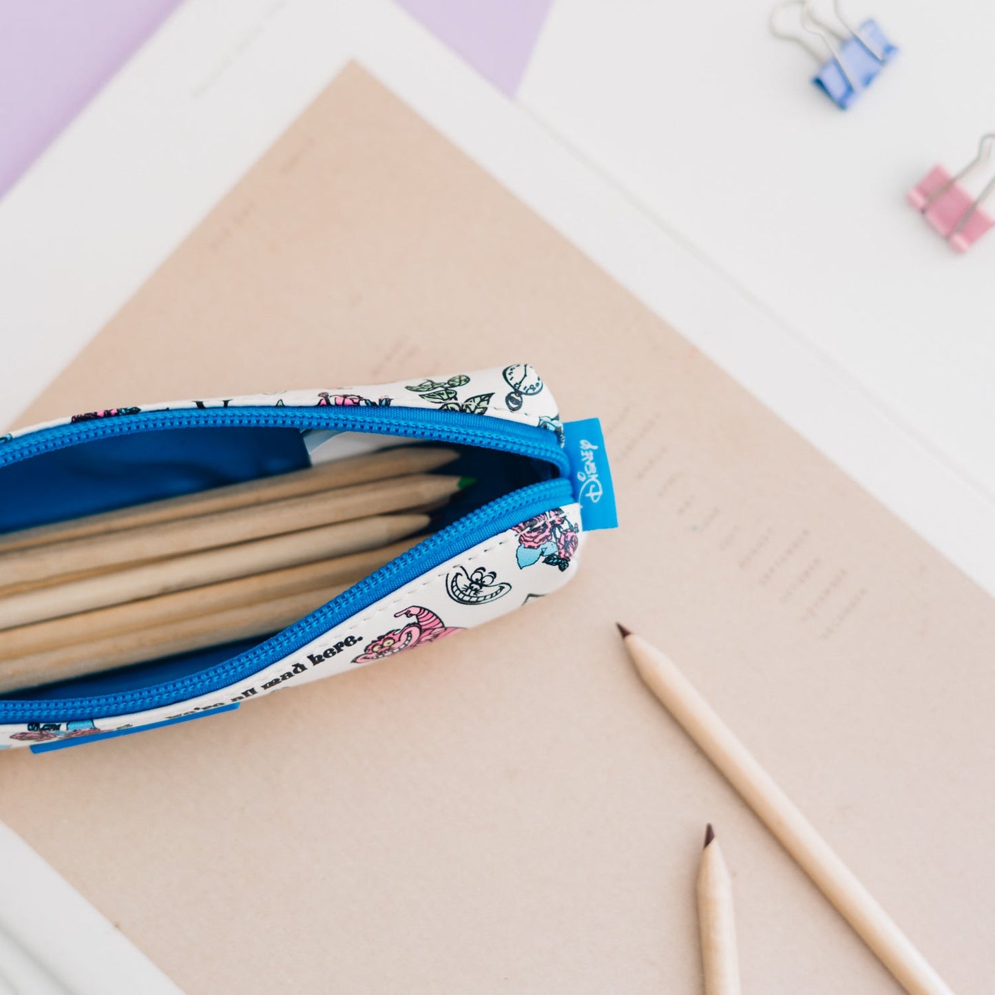 Rechteckiges Disney-Federmäppchen – Alice im Wunderland