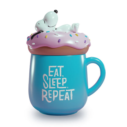 Snoopy 3D-Becher – Eat-Sleep-Repeat