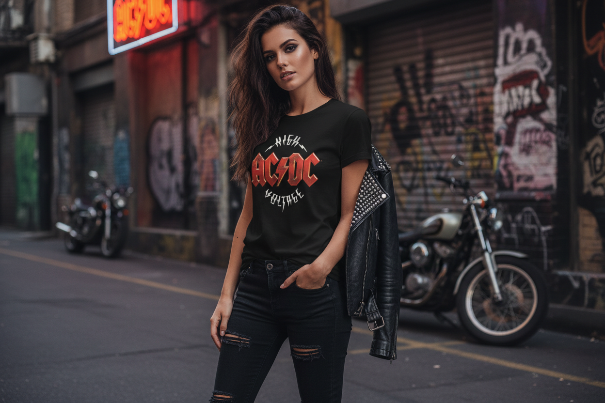 T-Shirt Femme AC/DC - High Voltage