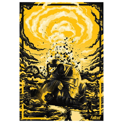 Affiche collector Fallout - Power Armour Helmet A3