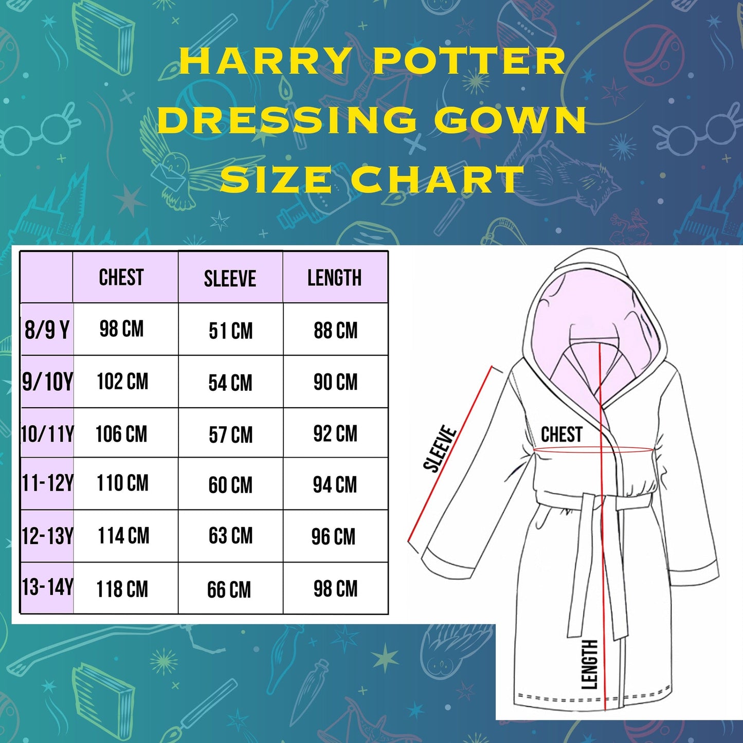 Harry Potter Robe – noir