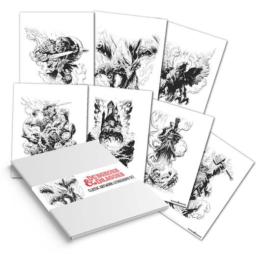 Set de lithographies Dungeons & Dragons