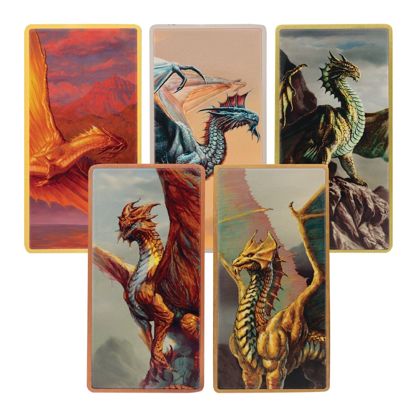 Objet collector Dungeons & Dragons - Metallic Dragons Set of Five Ingots