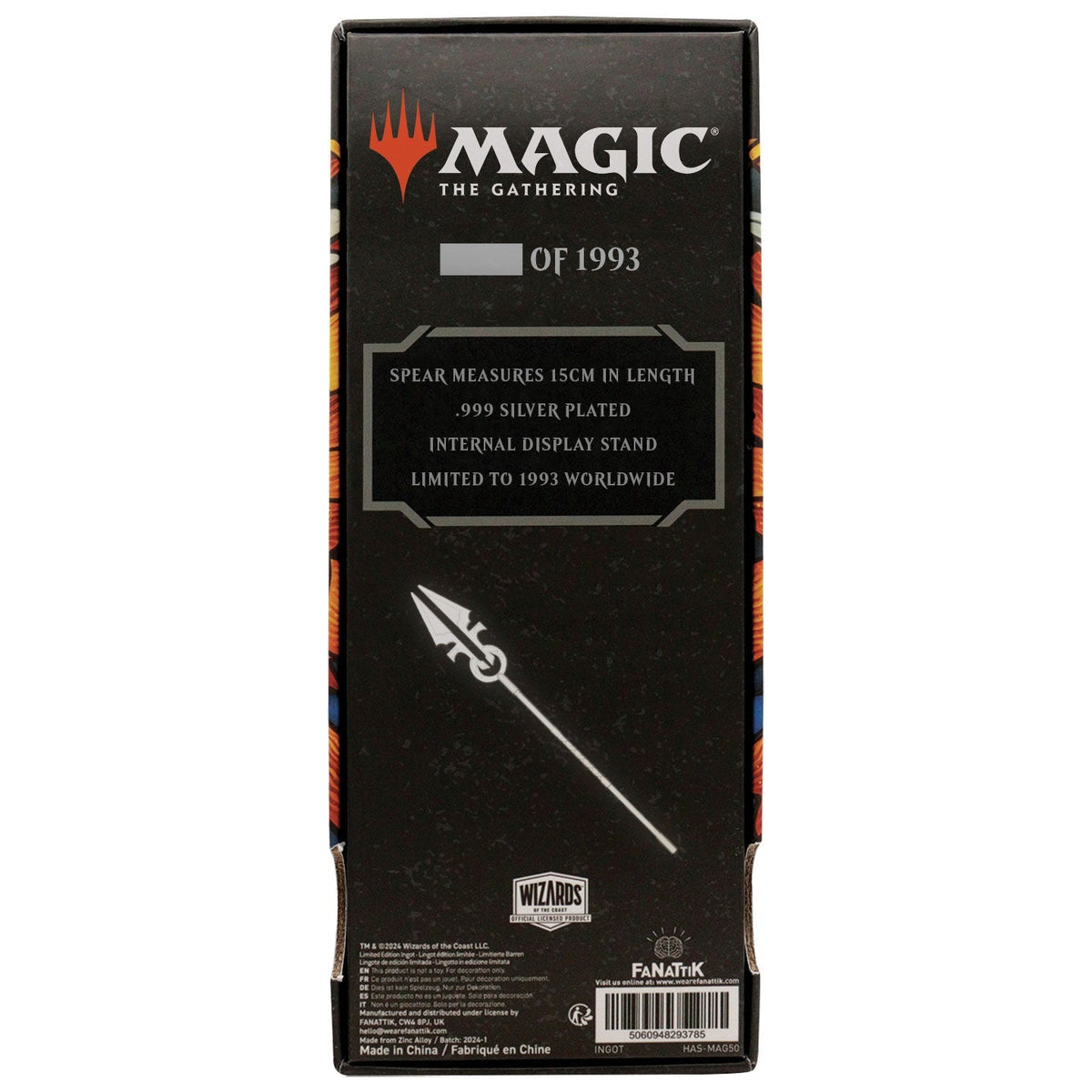 Réplique collector Magic: The Gathering - .999 Silver Plated Avacyn's Moonsilver Spear Mini