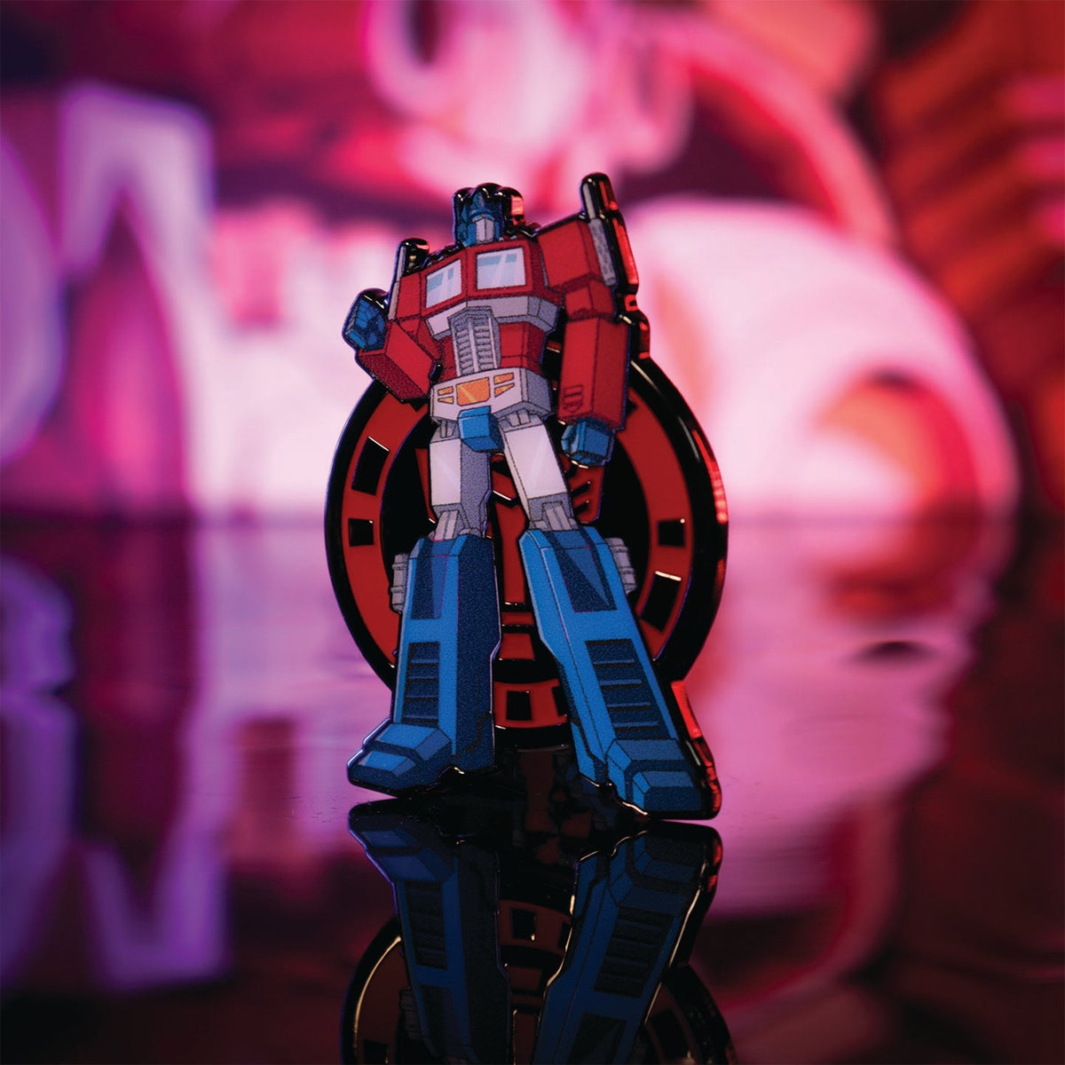Display de 12 blind boxes Transformers - pin’s mystère - mise en situation 8