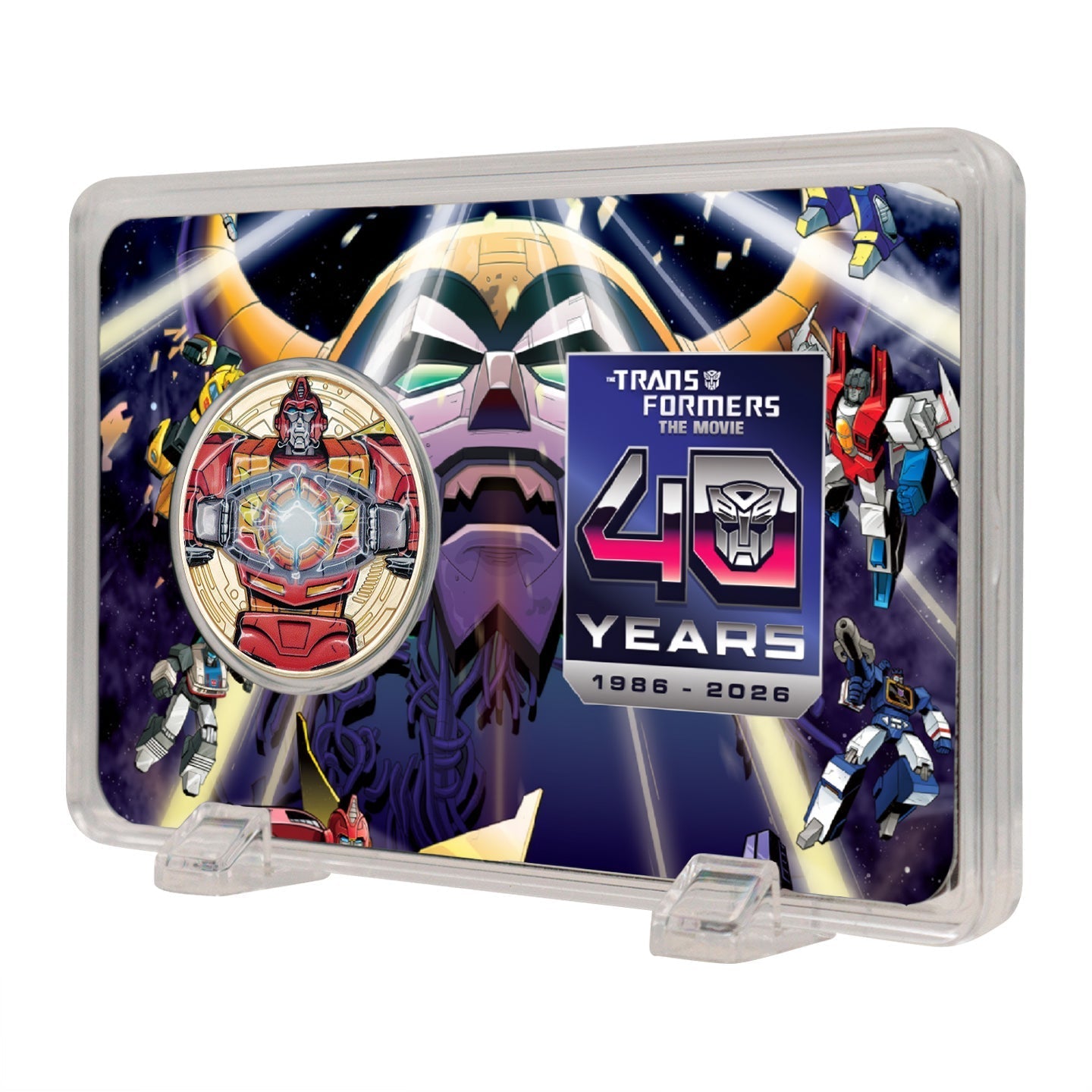Transformers: The Movie – Limited Edition 40th Anniversary 24 Karat vergoldete Präsentationsmünze