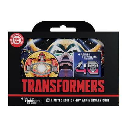 Transformers: The Movie – Limited Edition 40th Anniversary 24 Karat vergoldete Präsentationsmünze