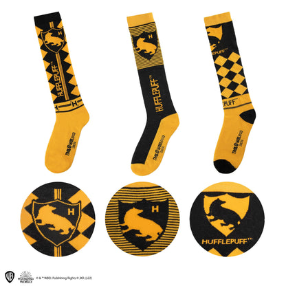 *Set de 3 Paires de Chaussettes Hautes Poufsouffle