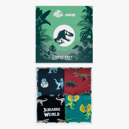Jurassic World 4-Pack Socks Box Set