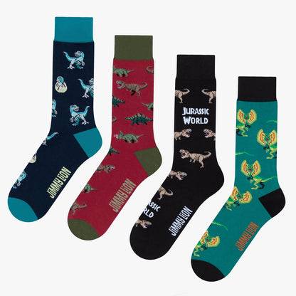 Jurassic World 4-Pack Socks Box Set