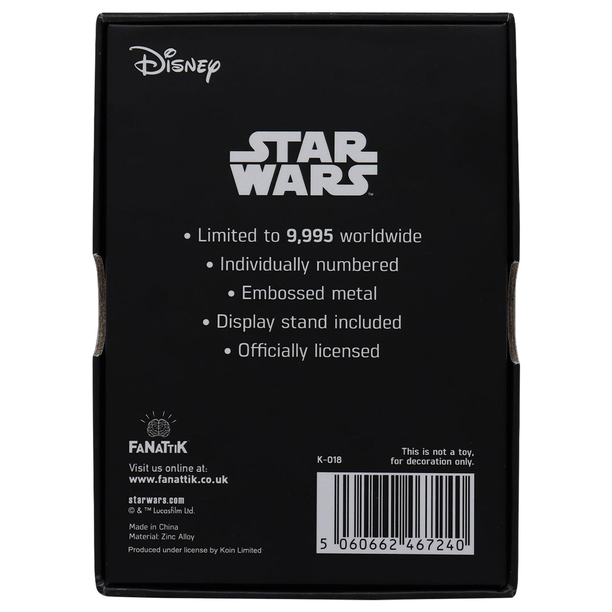 Lingot collector Star Wars - My Only Hope