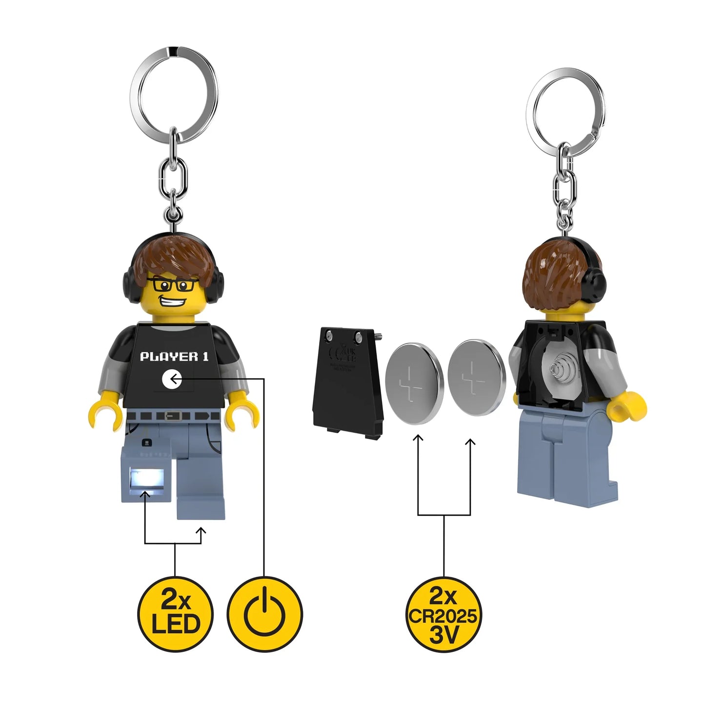 LEGO Light-Up Keyring - Gamer