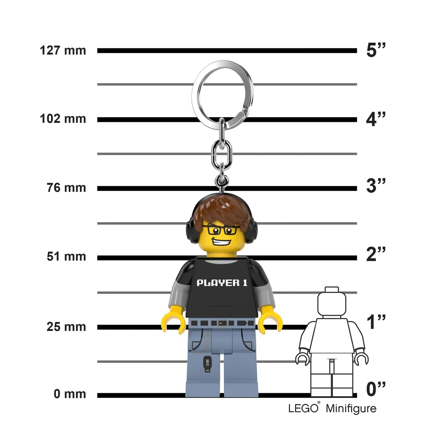 LEGO Light-Up Keyring - Gamer