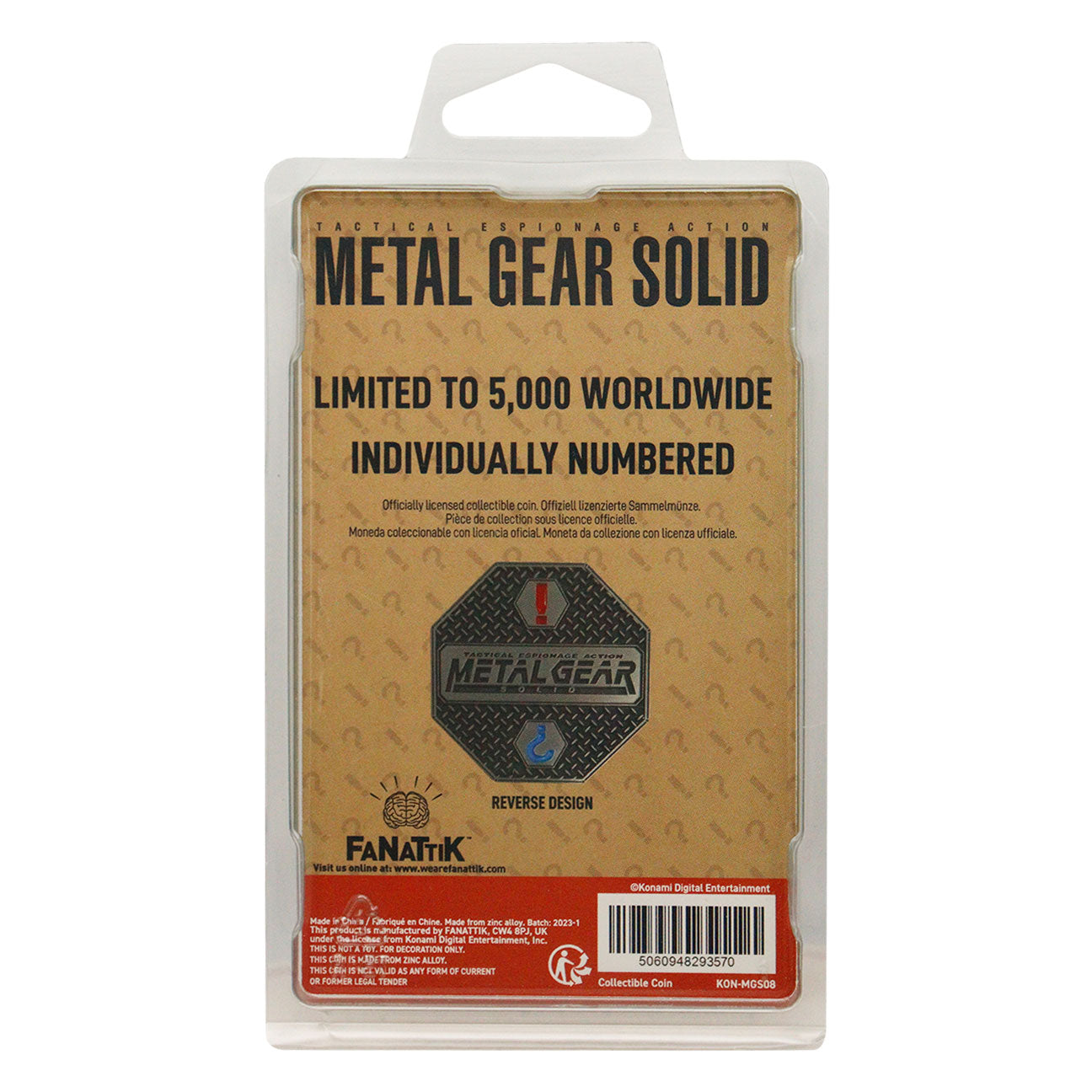 Pièce collector Metal Gear Solid - 'Solid Snake'