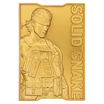Lingot collector Metal Gear Solid - 2 24k Gold Plated Snake