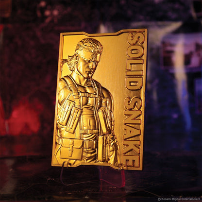 Lingot collector Metal Gear Solid - 2 24k Gold Plated Snake
