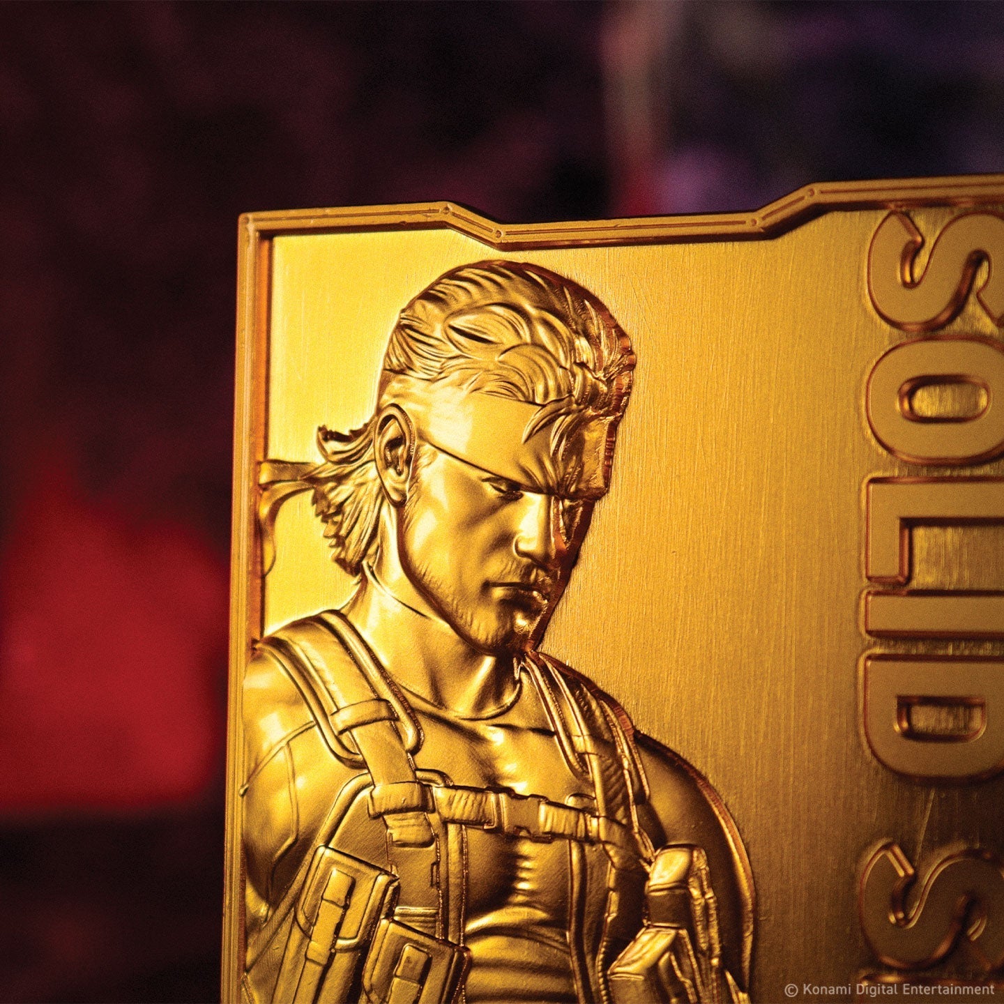 Lingot collector Metal Gear Solid - 2 24k Gold Plated Snake
