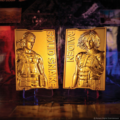Lingot collector Metal Gear Solid - 2 24k Gold Plated Snake