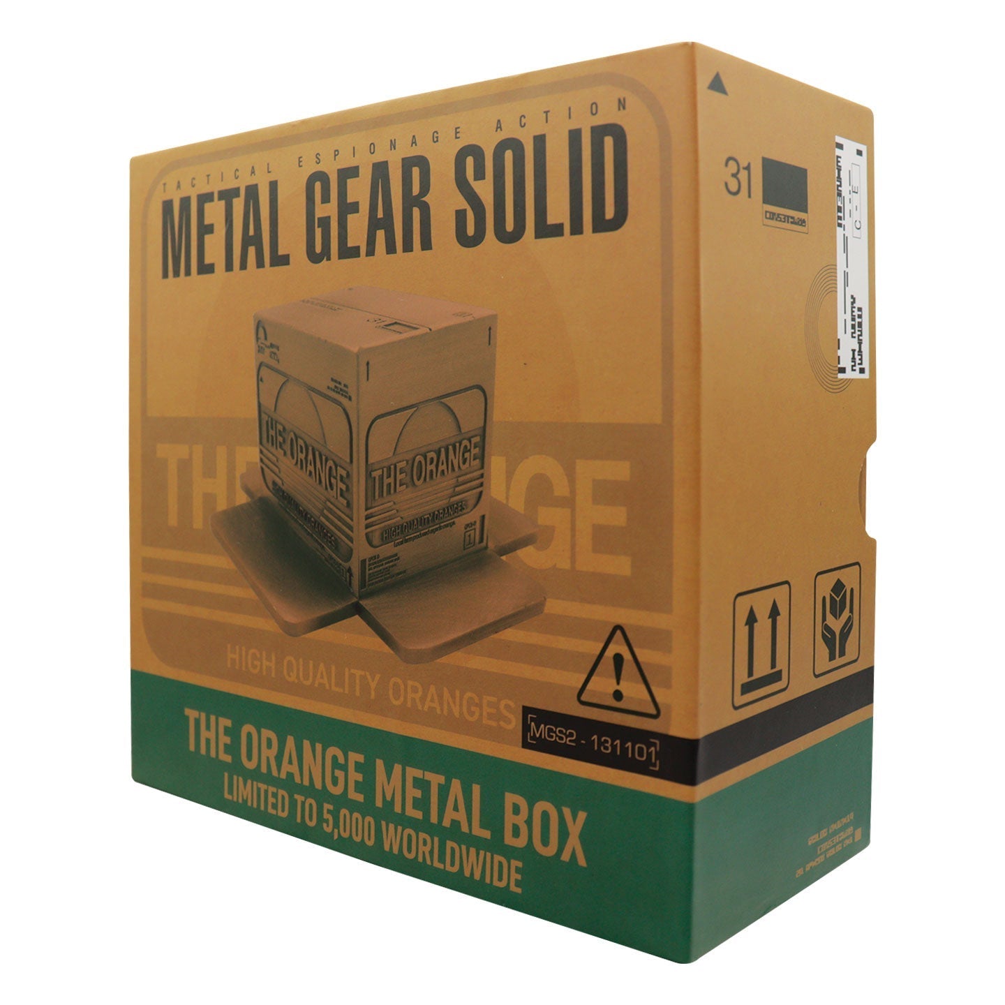 Réplique collector Metal Gear Solid - 2 Antique Gold Plated Cardboard Box