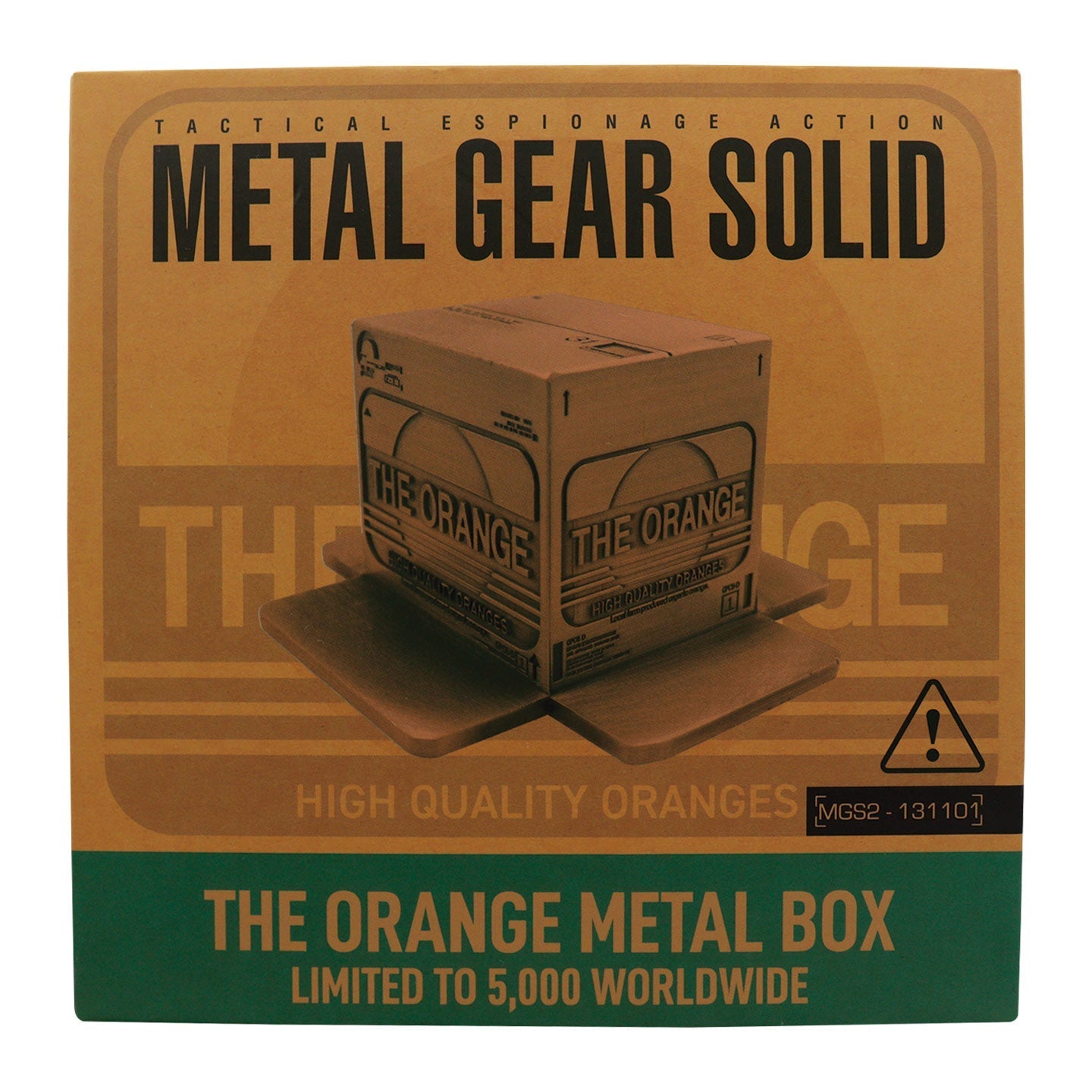 Réplique collector Metal Gear Solid - 2 Antique Gold Plated Cardboard Box