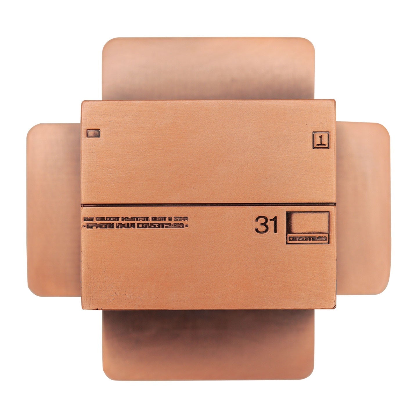 Réplique collector Metal Gear Solid - 2 Antique Gold Plated Cardboard Box